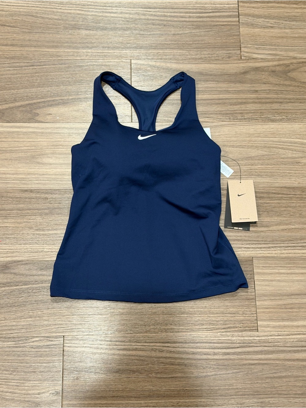 Nike Navy and White Racerback Training Tank